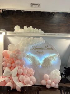 ścianka balonowa komunia